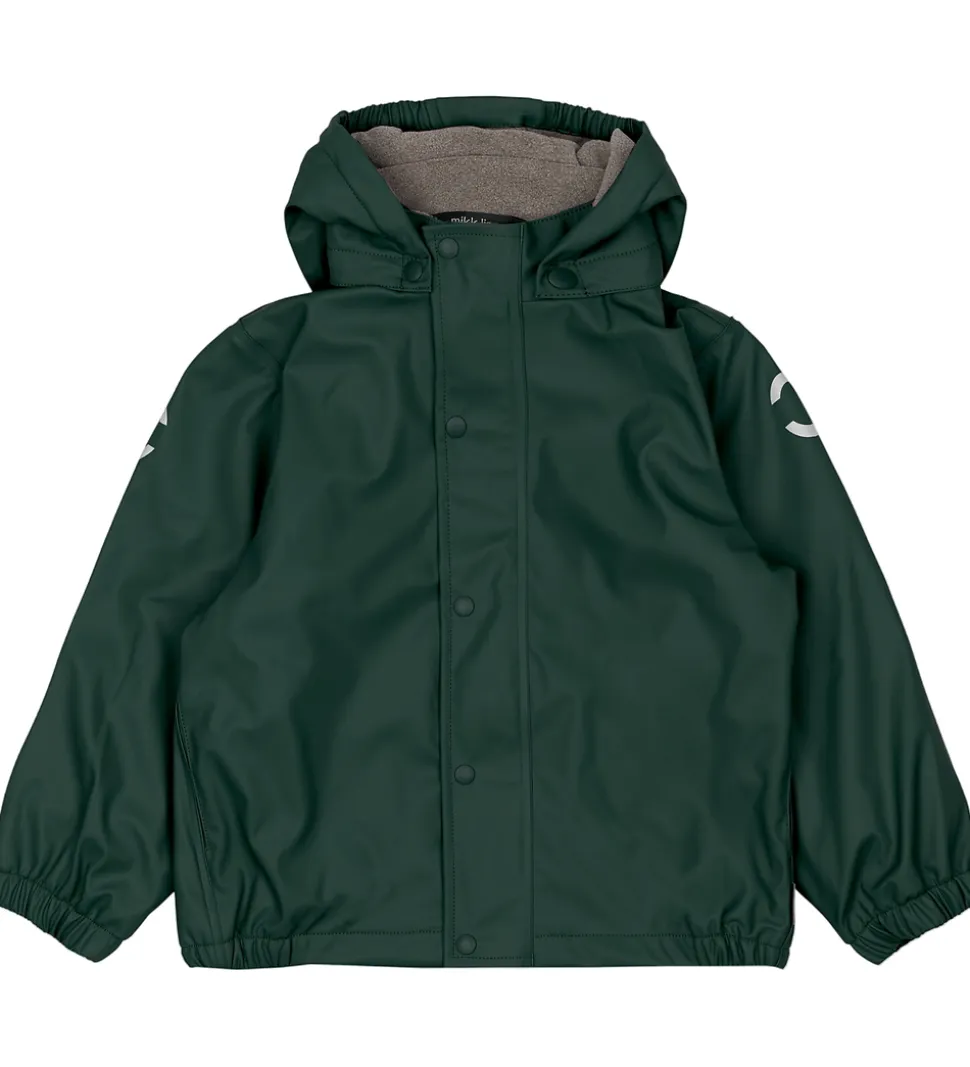 Mikk-Line Regntøj m. Fleece/Seler - PU - Recycled - Darkest Spro