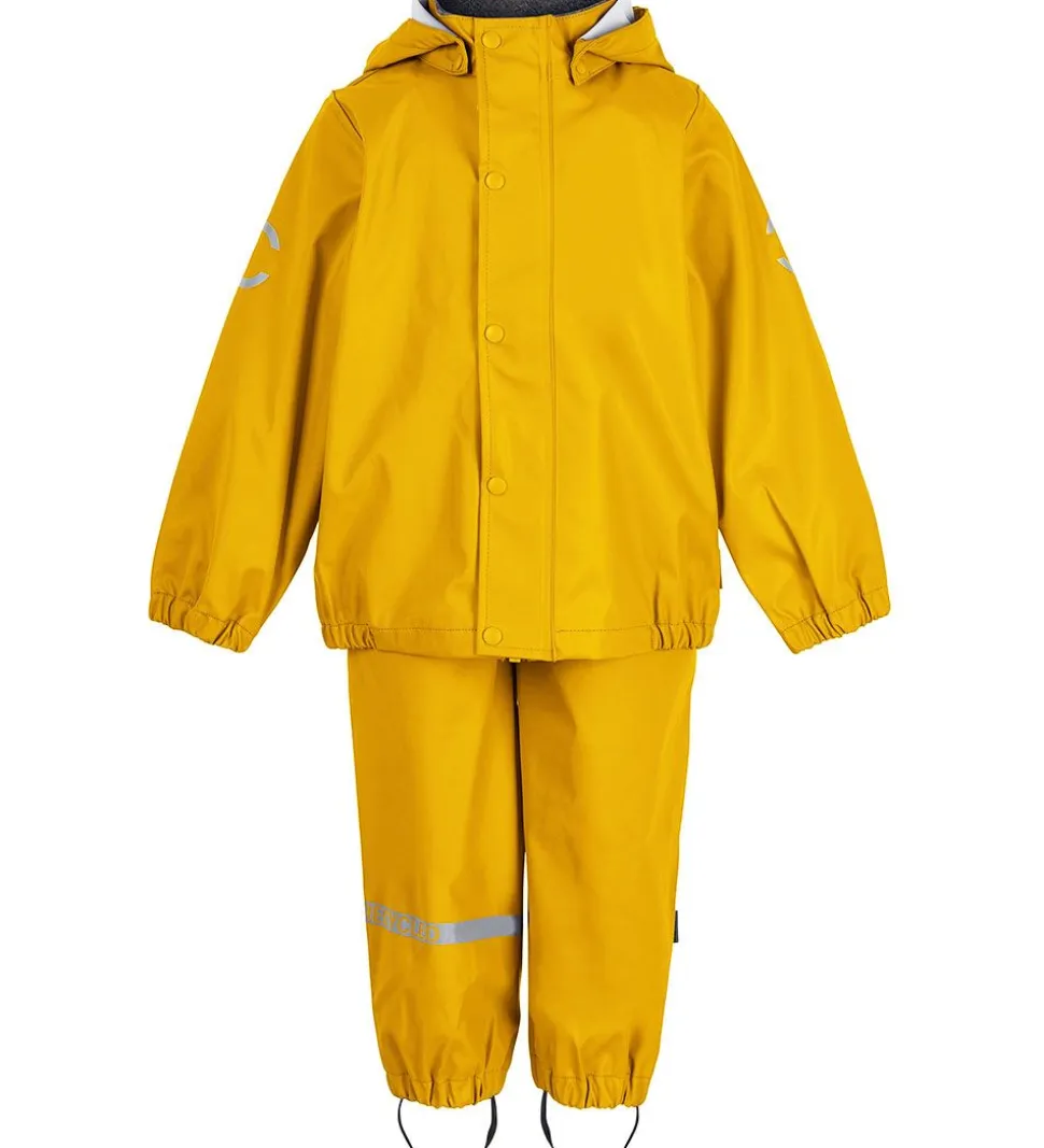 Mikk-Line Regntøj m. Seler - PU - Recycled - Sunflower
