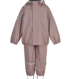 Mikk-Line Regntøj m. Seler - PU - Recycled - Adobe Rose