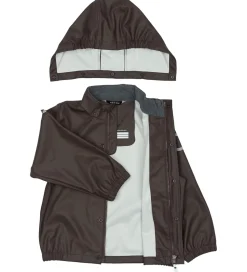 Mikk-Line Regntøj m. Seler - PU - Raisin