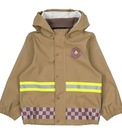 Mikk-Line Regntøj m. Seler - PU - Kelp m. Brandmand