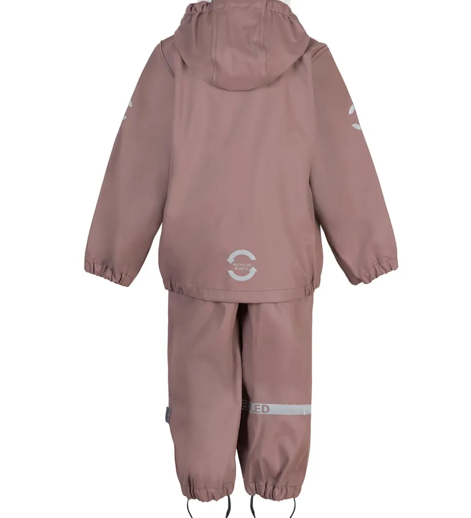 Mikk-Line Regntøj m. Seler - PU - Recycled - Burlwood