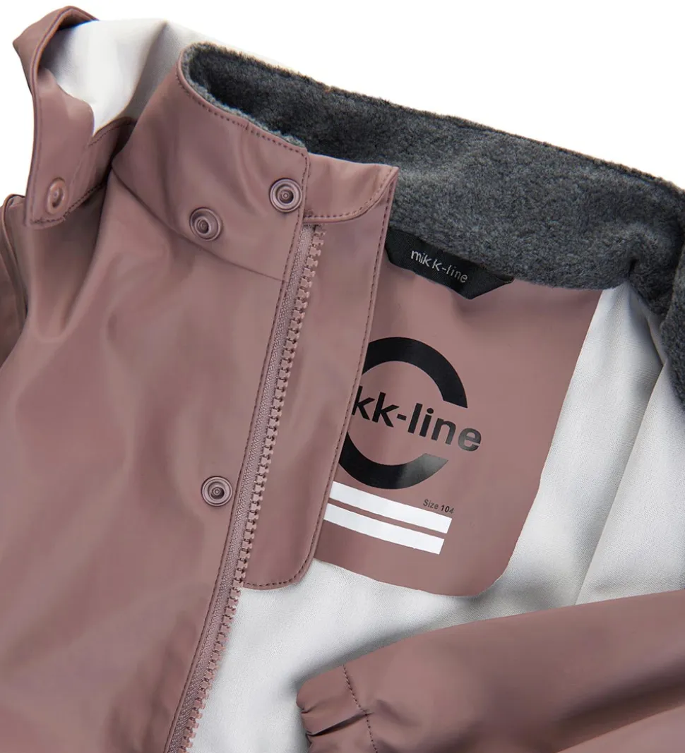 Mikk-Line Regntøj m. Seler - PU - Recycled - Burlwood