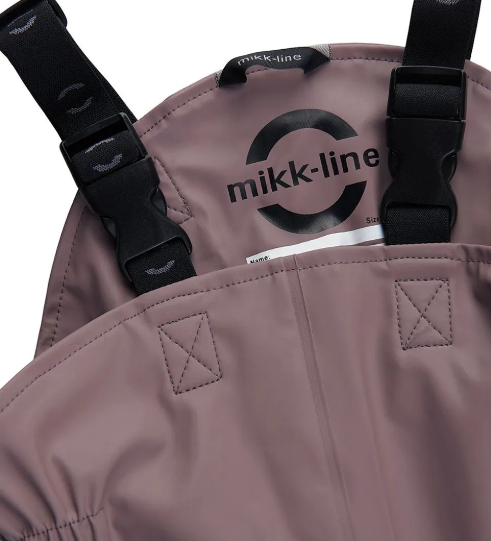 Mikk-Line Regntøj m. Seler - PU - Recycled - Twilight Mauve