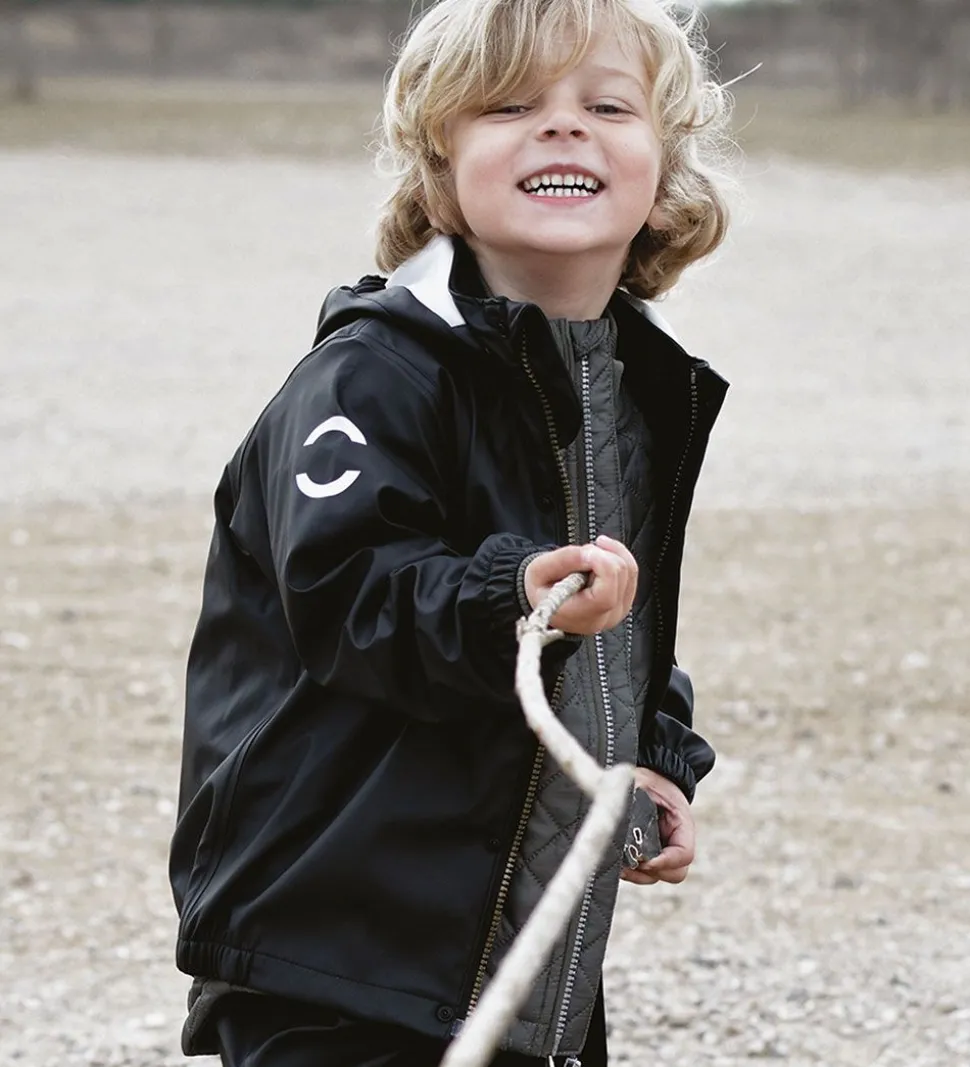 Mikk-Line Regntøj m. Seler - PU - Recycled - Black