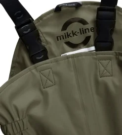 Mikk-Line Regntøj m. Seler - PU - Recycled - Dusty Olive
