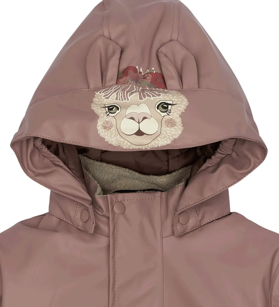 Mikk-Line Regntøj m. Termo/Seler - PU - Twilight Mauve m. Kanin