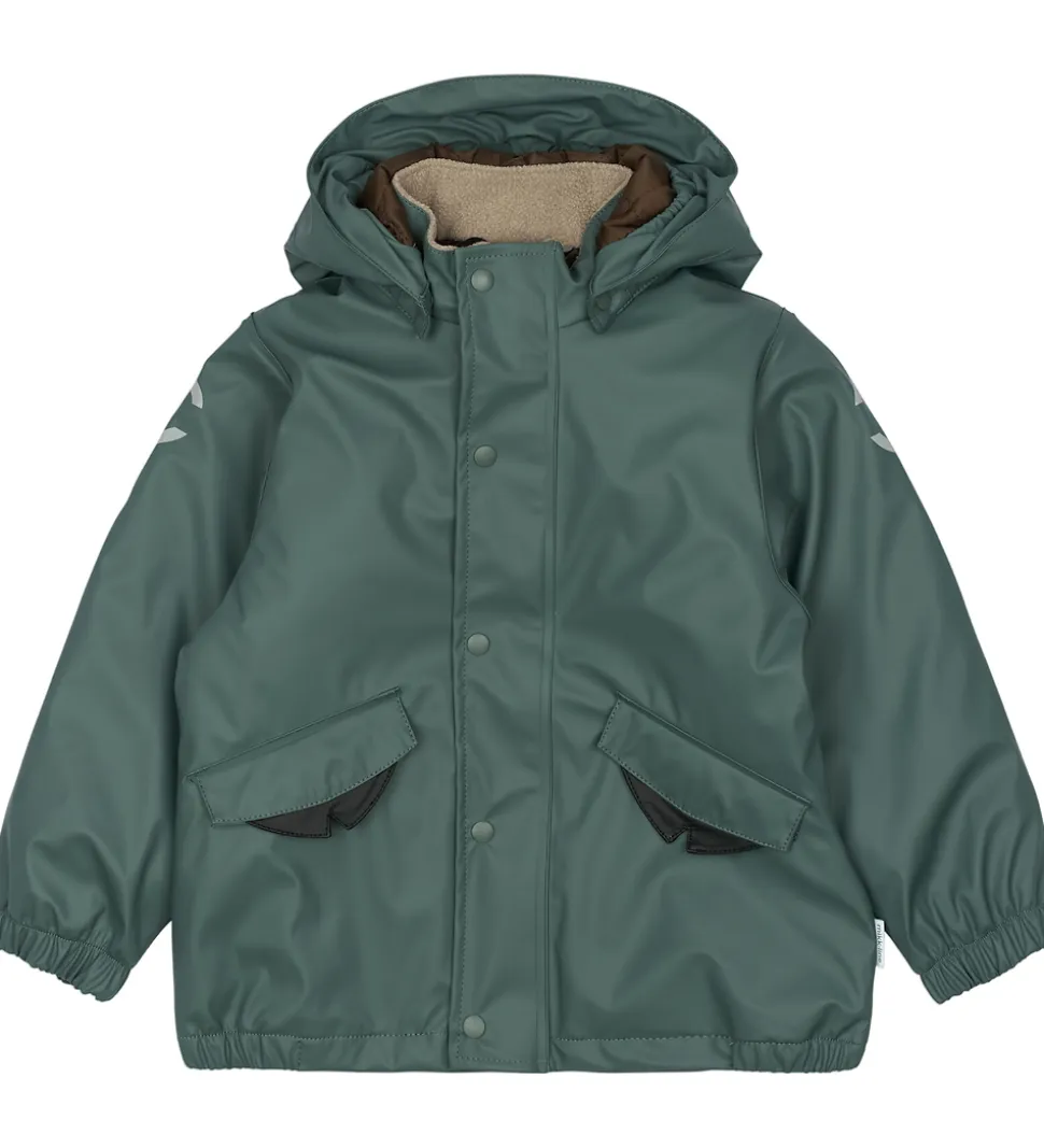 Mikk-Line Regntøj m. Termo/Seler - PU - Balsam Green m. Tyr