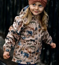 Mikk-Line Softshelljakke m. Fleece - Recycled - Nougat m. Dyr