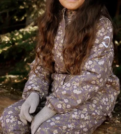 Mikk-Line Vinterjakke - Recycled - Sparrow m. Blomster