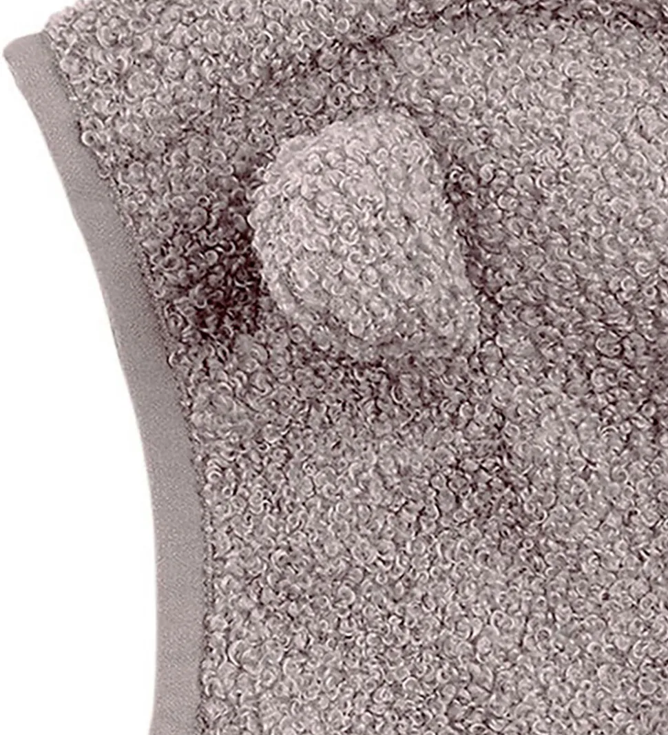 Mini A Ture Elefanthue - 1-lags - Teddyfleece - MatJeffi - Zinc