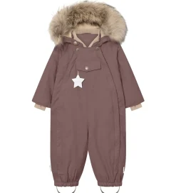 Mini A Ture Flyverdragt - MatWisti Fleece/Fur - Chestnut Brown