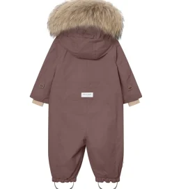 Mini A Ture Flyverdragt - MatWisti Fleece/Fur - Peppercorn Plum