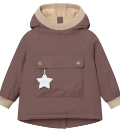 Mini A Ture Vinterjakke - MatBaby Wen Fleece Anorak - Peppercorn