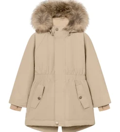 Mini A Ture Vinterjakke - MatVikania Fleece/Fur - Savannah Tan