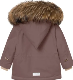 Mini A Ture Vinterjakke - MatWang Fleece/Fur - Peppercorn Plum