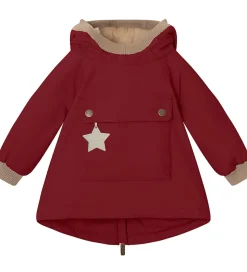 Mini A Ture Vinterjakke - Babywen Fleece - Red Marlot