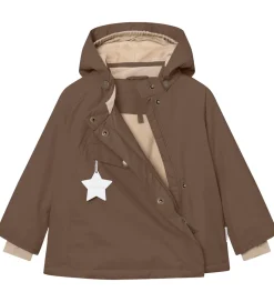 Mini a Ture Vinterjakke - MatWang Fleece - Chestnut Brown