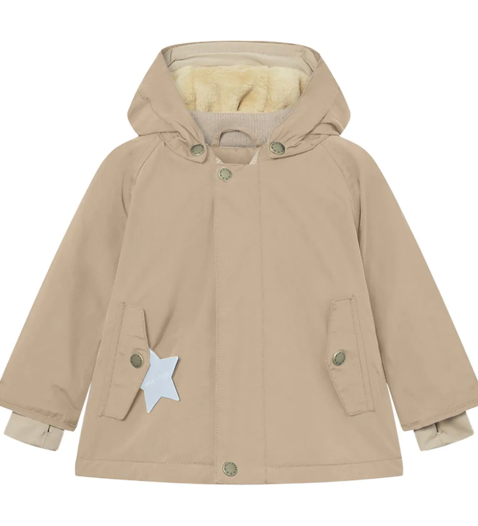 Mini A Ture Vinterjakke - Matwally Fleece - Savannah Tan