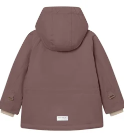 Mini A Ture Vinterjakke - MatWally Fleece - Peppercorn Plum