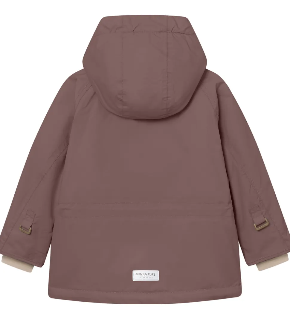 Mini A Ture Vinterjakke - MatWally Fleece - Peppercorn Plum