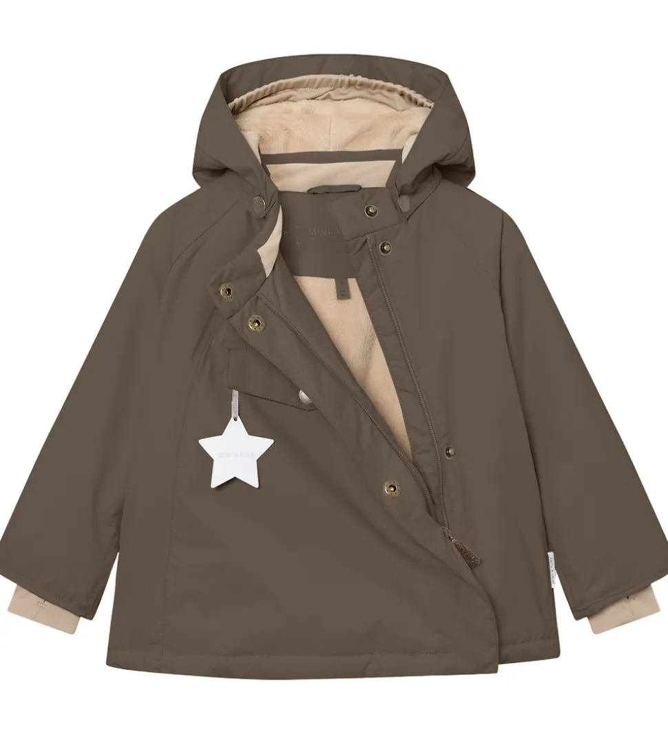 Mini A Ture Vinterjakke - MatWang Fleece - Tarmac green