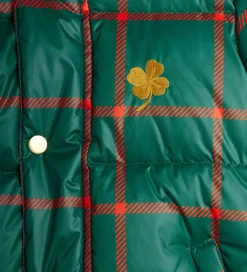 Mini Rodini Dynejakke - Plaid - Grøn/Rødternet