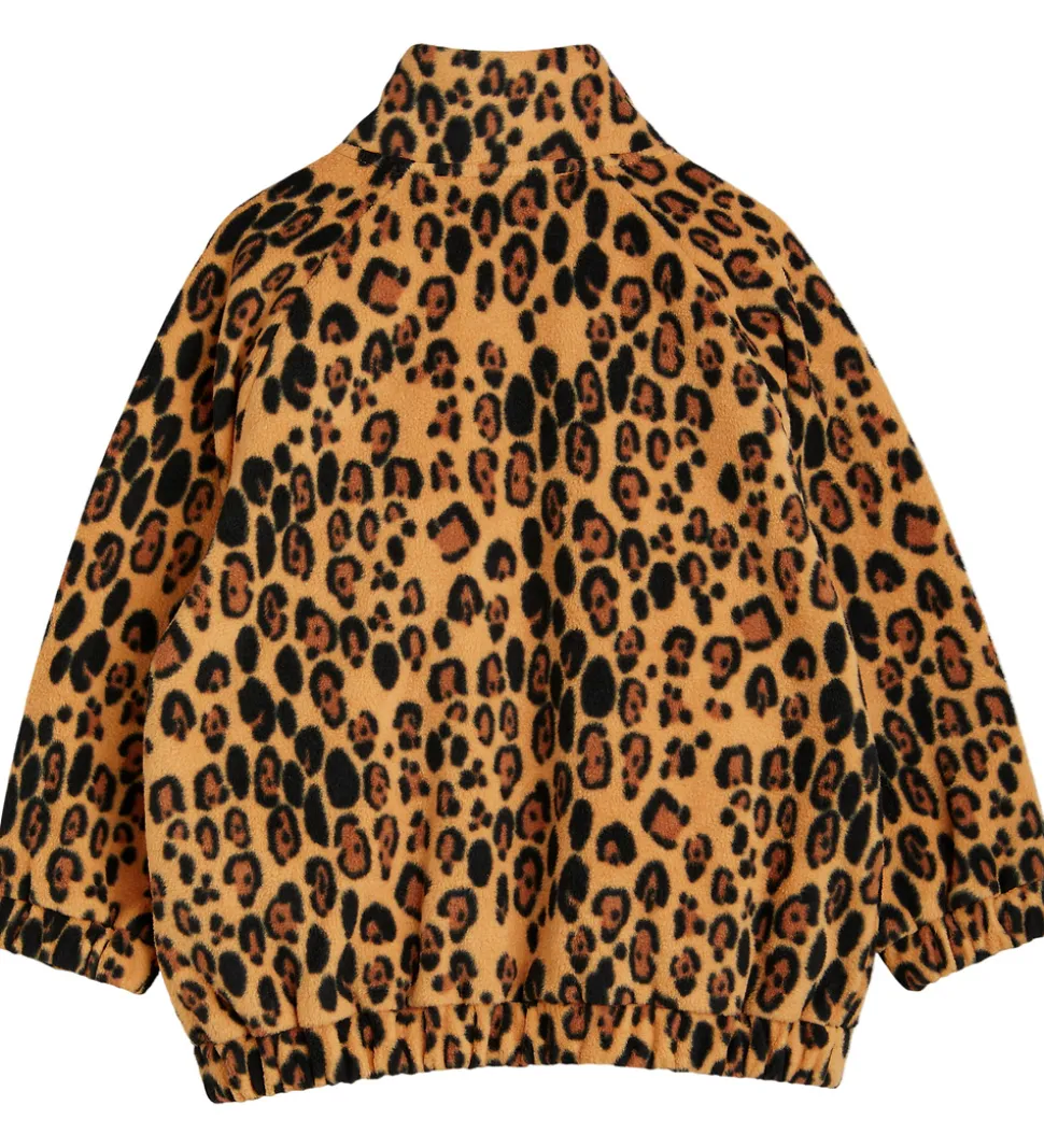 Mini Rodini Fleecejakke - Leopard - Beige