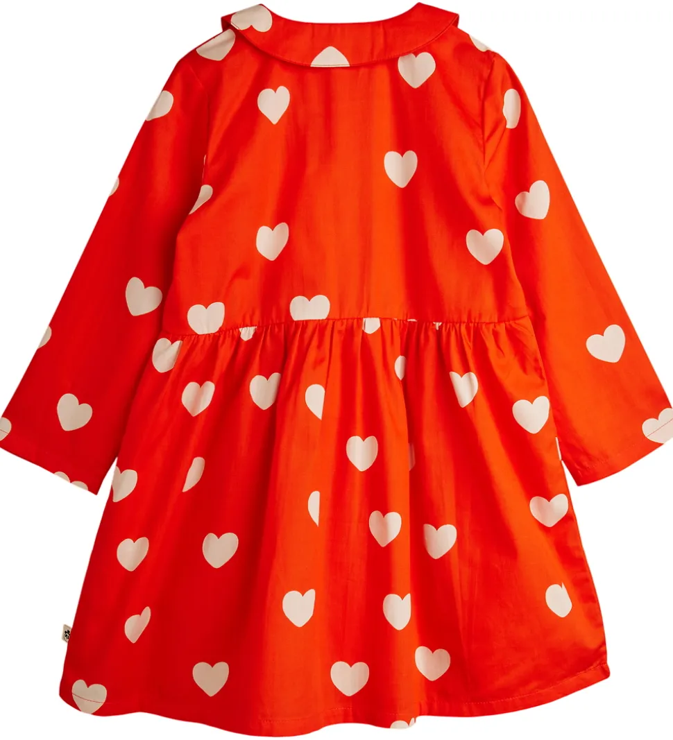 Mini Rodini Kjole - Hearts - Rød