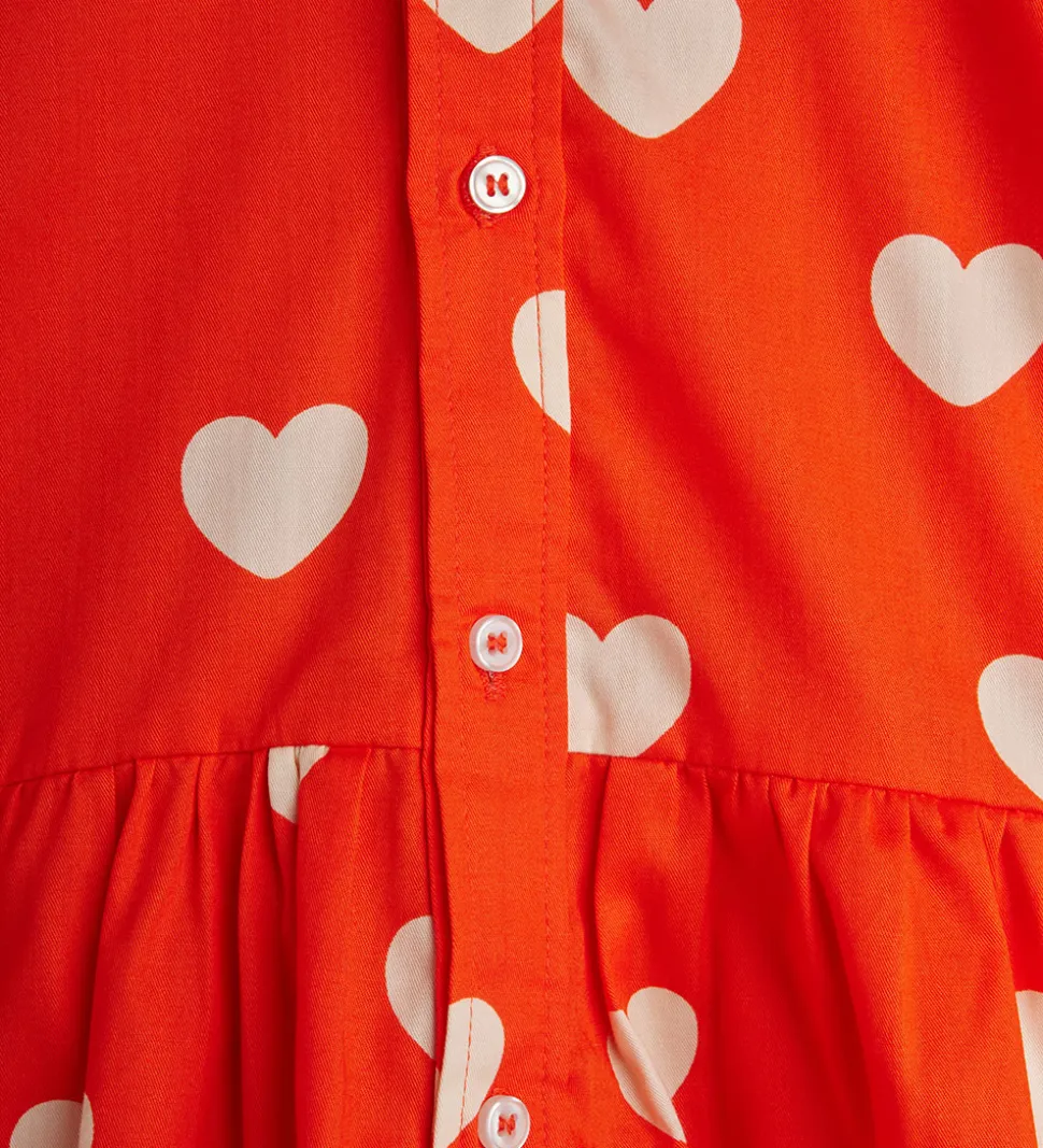 Mini Rodini Kjole - Hearts - Rød