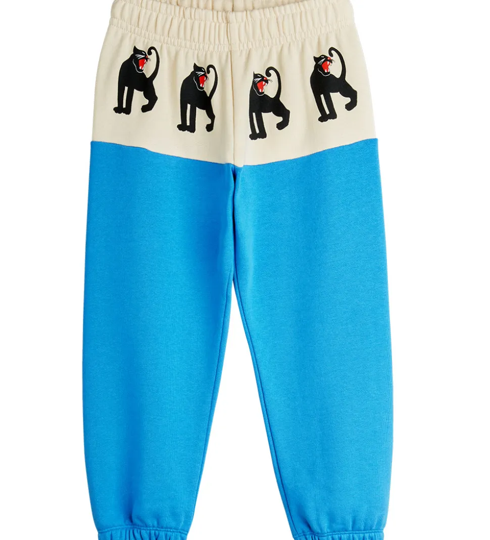 Mini Rodini Sweatpants - Panther - Blå