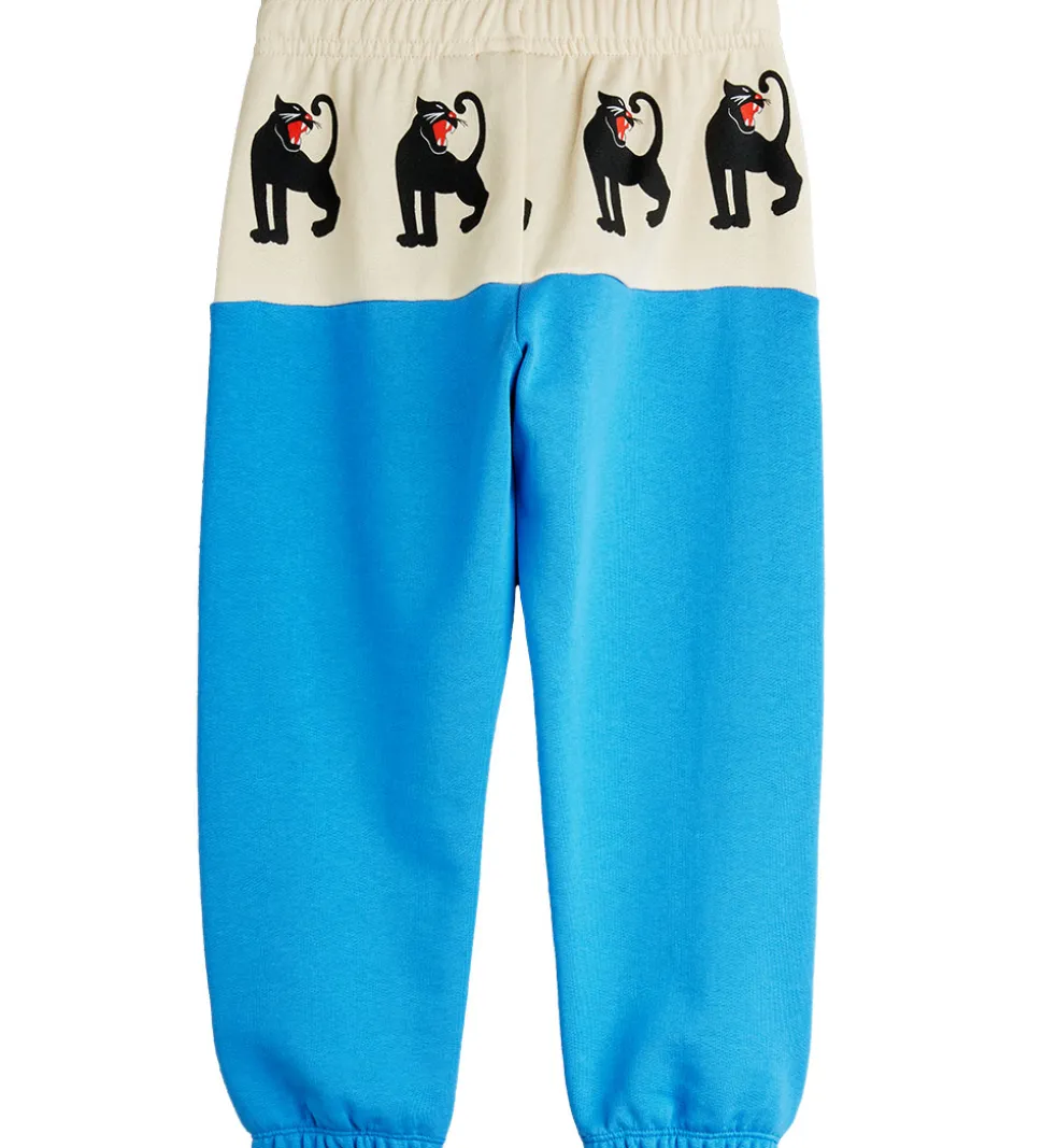 Mini Rodini Sweatpants - Panther - Blå