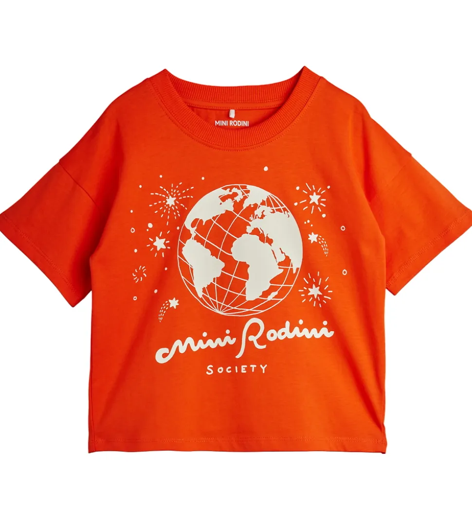 Mini Rodini T-shirt - Society - Rød