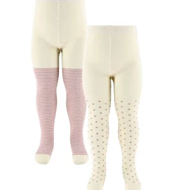 MiniPop Strømpebukser - Bambus - 2-pak - Pale Pink