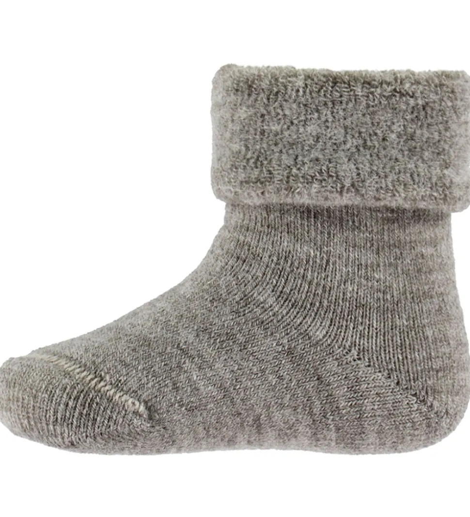 MiniPop Strømper - Uld/Polyamid - Brown Melange