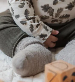 MiniPop Strømper - Uld/Polyamid - Brown Melange