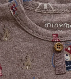 Minymo Body l/æ - Dark Brown Melange