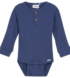Minymo Body l/æ - Rib - Modal/Bomuld - Vintage Indigo