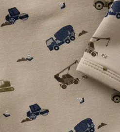 Minymo Body l/æ - Sweat - Oxford Tan m. Arbejdsbiler