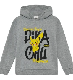 Minymo Hættetrøje - Pokémon - Gråmeleret