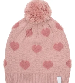 Minymo Hue - Strik - Misty Rose m. Hjerter/Kvast