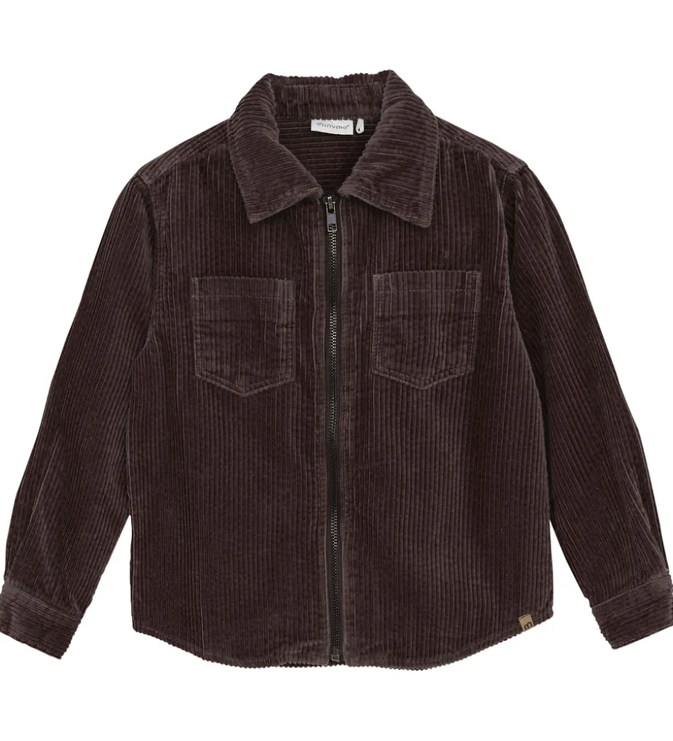 Minymo Skjorte - Cord - Fløjls - Chocolate Chip