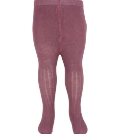 Minymo Strømpebukser - Uld - Rib - 2-Pak - Orchid Haze