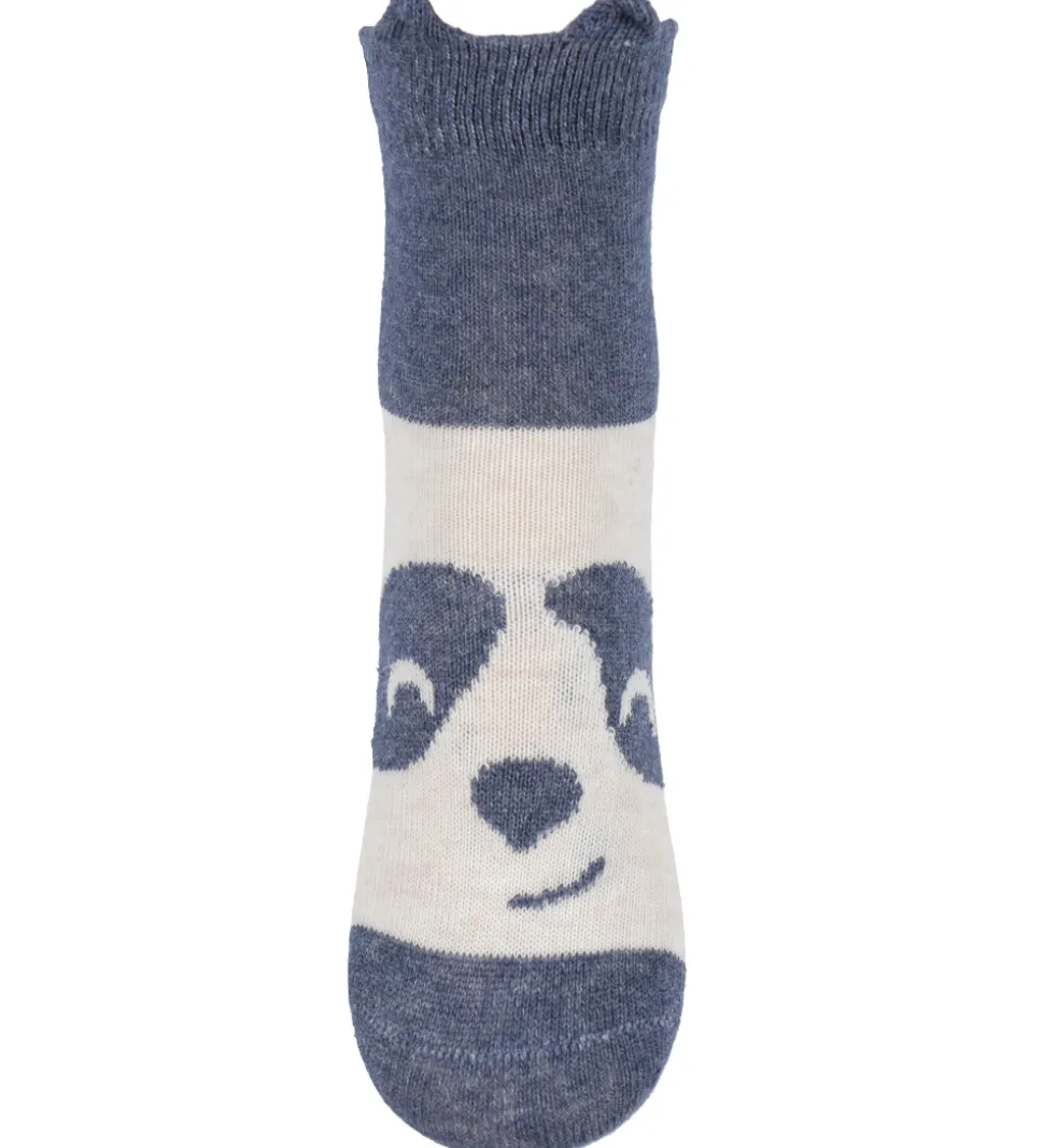 Minymo Strømper - 2-pak - Blue Nights m. Pandaer