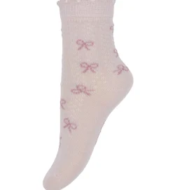 Minymo Strømper - 2-pak - Shell/beige m. Print