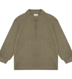 Minymo Sweatshirt m. Lynlås - 2-pak - Vetiver