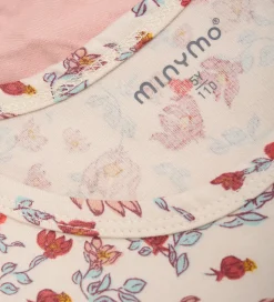 Minymo Undertøj - 2-pak - Sandshell/Rosa m. Blomster
