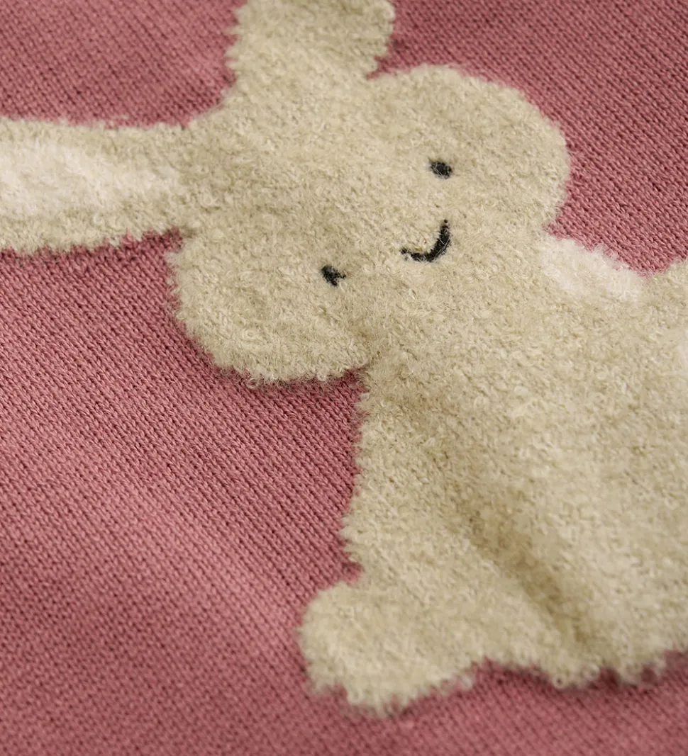 Minymo Vest Knit - Withered Rose