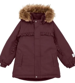 Minymo Vinterjakke - Catawba Grape m. Flæser