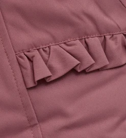 Minymo Vinterjakke - Withered Rose m. Flæser